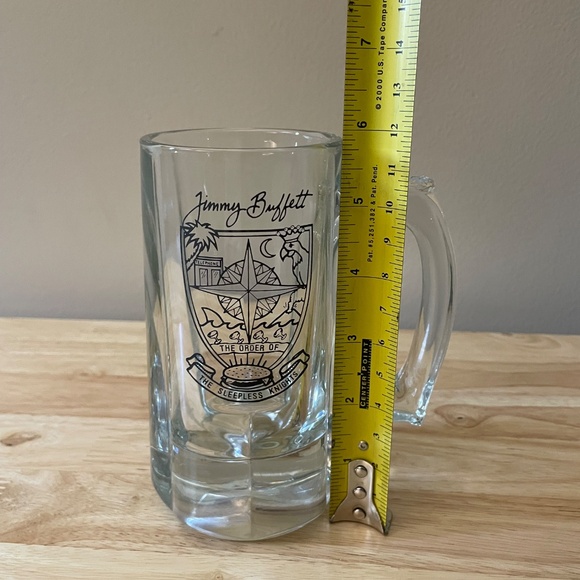 Jimmy Buffett The Order of the Sleepless Knights Heavy Glass Beer Mug 6" - Picture 8 of 8